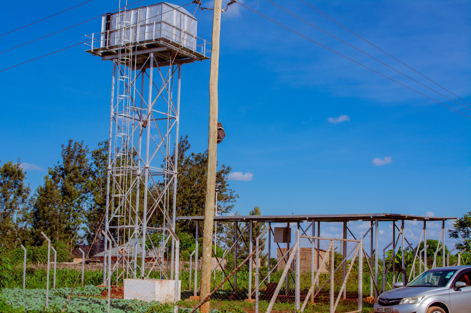 Galvanised steel tower — Kenya